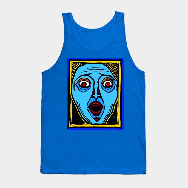 Fright Face Tank Top by JSnipe